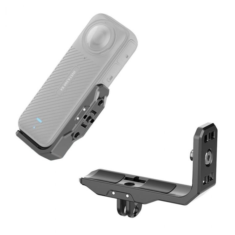 Insta360 X5 X4 X3 수평 가로 설치 메탈 브라켓 프레임 케이스 셀피스틱 삼각대 연결