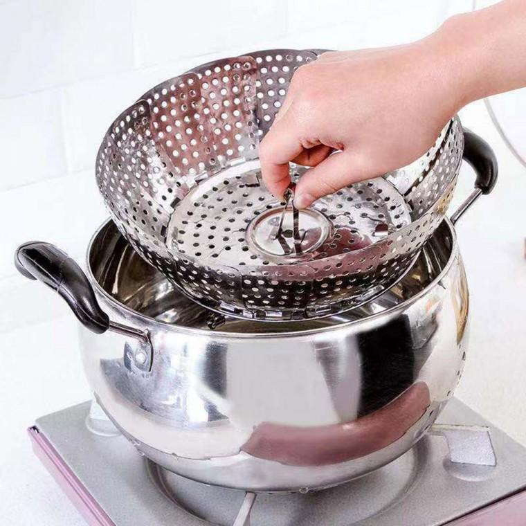 홈쿠킹 접이식 스텐 삼발이 찜망 만두 찜기 2p(23cm)