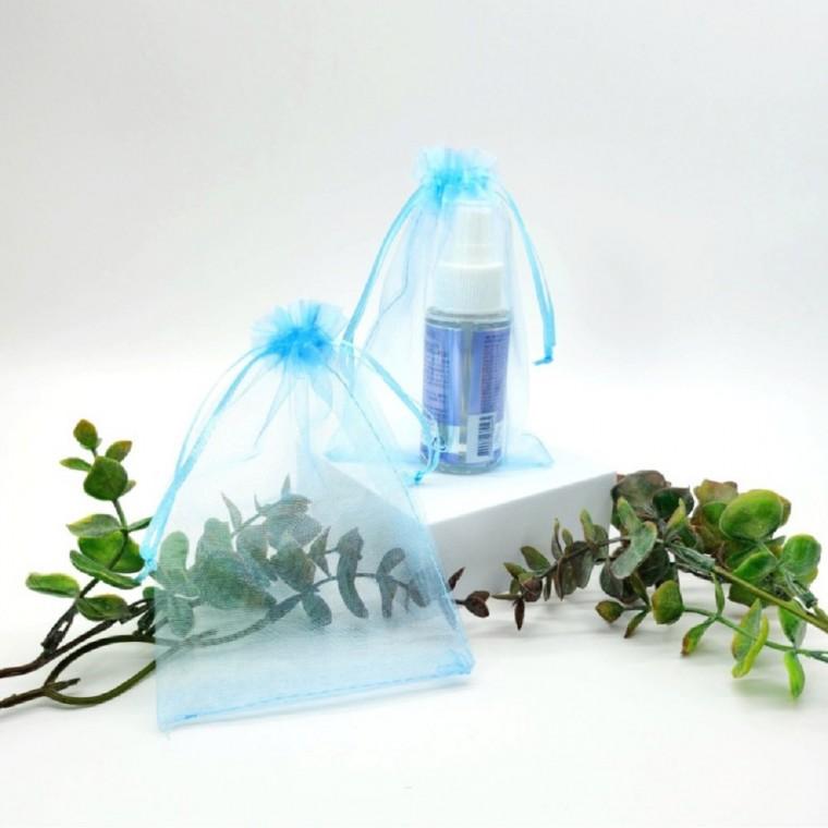 선물포장 오간자주머니 블루 10cmx15cm