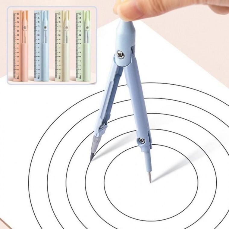 3in1컴퍼스 연필 자 다용도 콤파스 원그리기