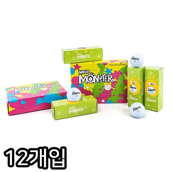 MY WRAP 몬스터 고반발 비거리 골프공 12개입