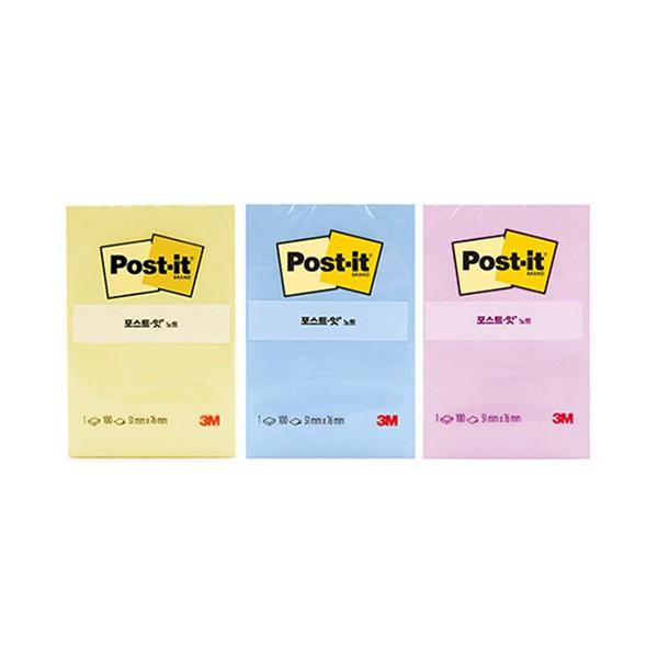 3M 포스트잇 노트 점착메모지 656 일반용 (100매)