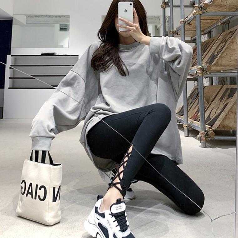 F005800 X끈 트임 레깅스 요가레깅스 쫄바지