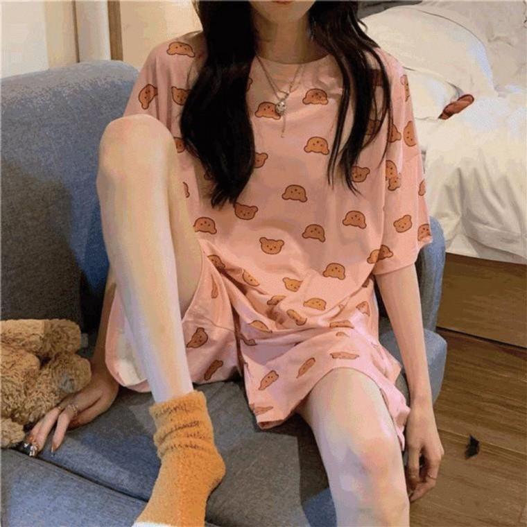 테두리베어 파자마세트