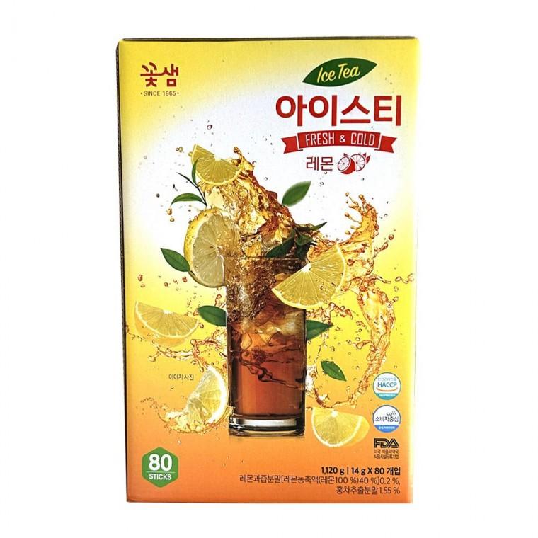 꽃샘 레몬 아이스티 분말 가루 14g 80T 스틱