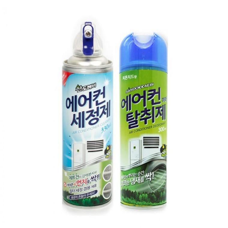 에어컨 세정제 탈취제 1+1 곰팡이/세균/냄새제거