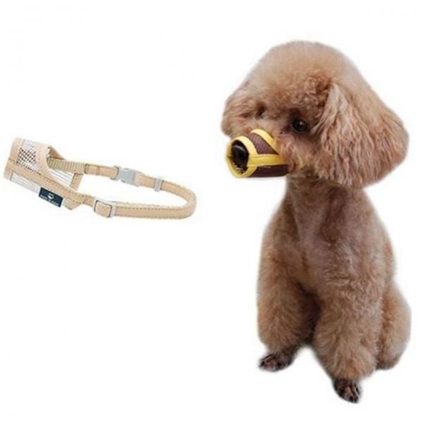 메쉬 방지 강아지 통기성 짖음방지 입마개 물림 소형견