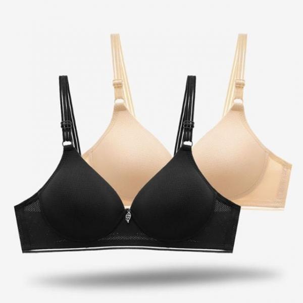 메쉬 브레지어 노와이어 브라 편한