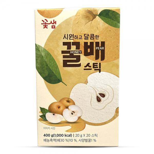 꽃샘 시원하고 달콤한 꿀배 스틱 액상 차 20T 스틱