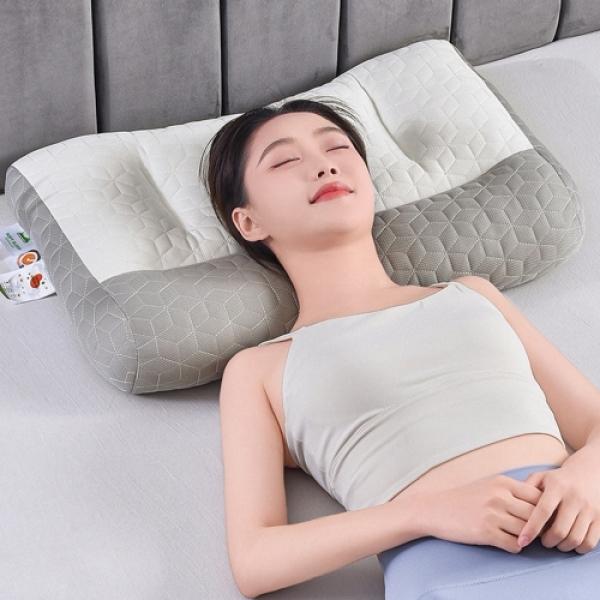 누버바 힐링 경추베개 P25 푹신한 꿀잠 부드러운 쾌적 상쾌 수면 에어메쉬 양면베개