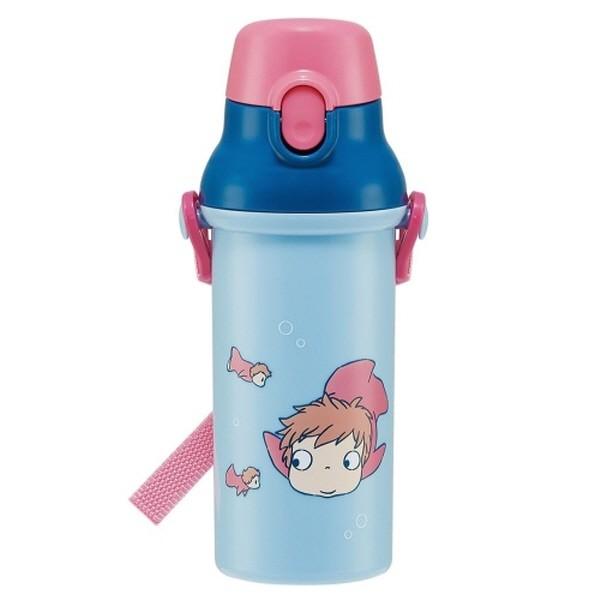 벼랑위의 포뇨 원터치 어깨끈물병 480ml 항균+ 물통