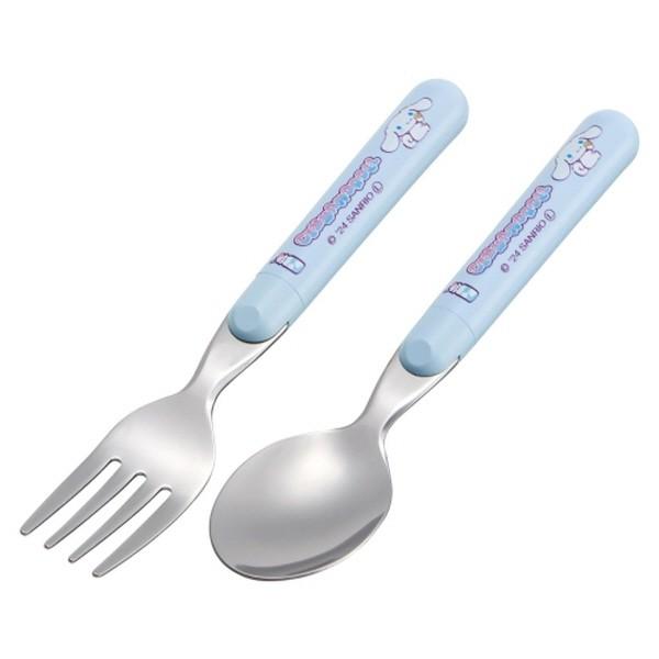 시나모롤 스푼포크세트 2P 14cm 스텐 캐릭터 식기