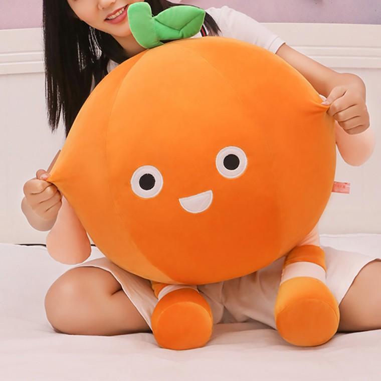 귀여운 대형 쿠션 감귤 인형 60센티 모찌 오렌지 탱자 애착 탱귤 봉제 푹신한 소파 안고자는