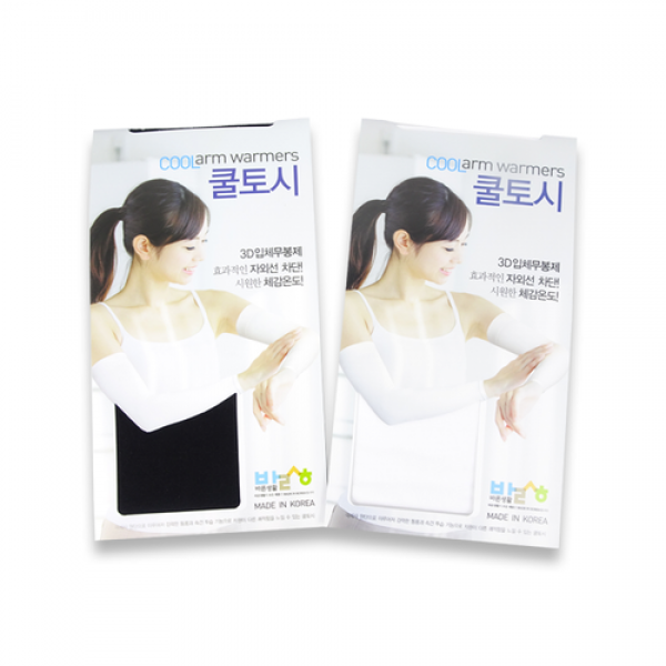 바른생활 쿨토시(화이트,블랙) 팔토시 자외선차단 암슬리브