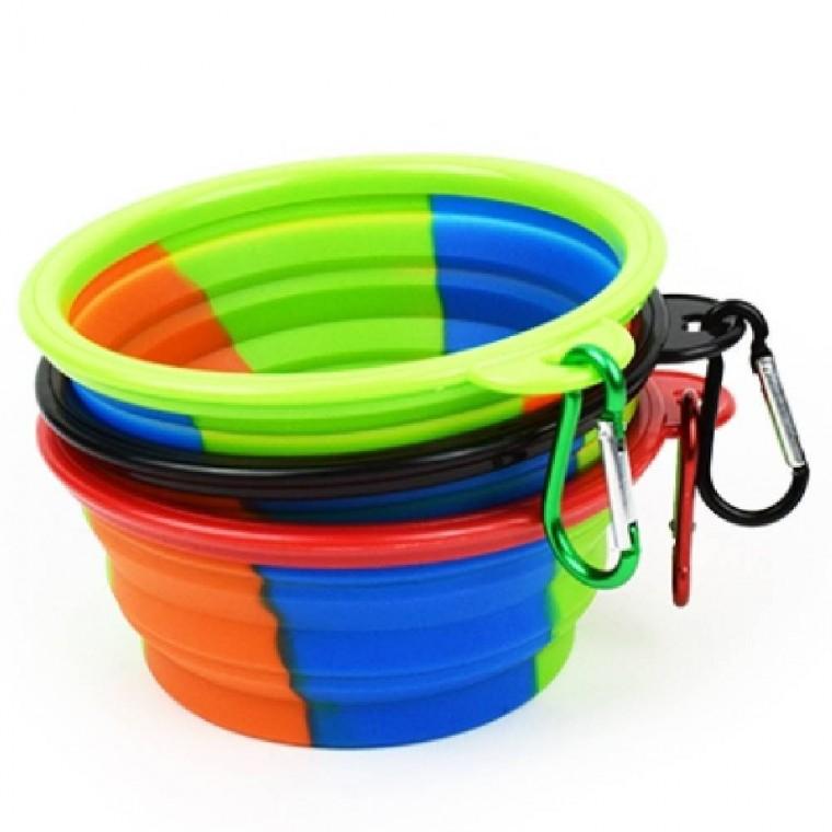 휴대용 강아지 밥그릇 물그릇 사료그릇 애견식기 접이식그릇