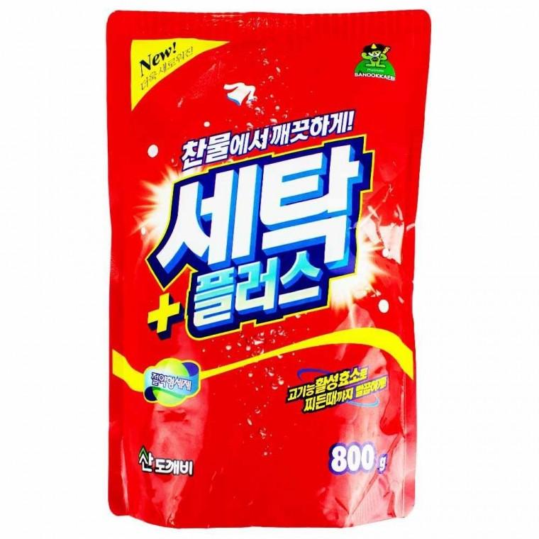 산도개비 찬물용 세탁플러스 세탁세제 분말형 800g
