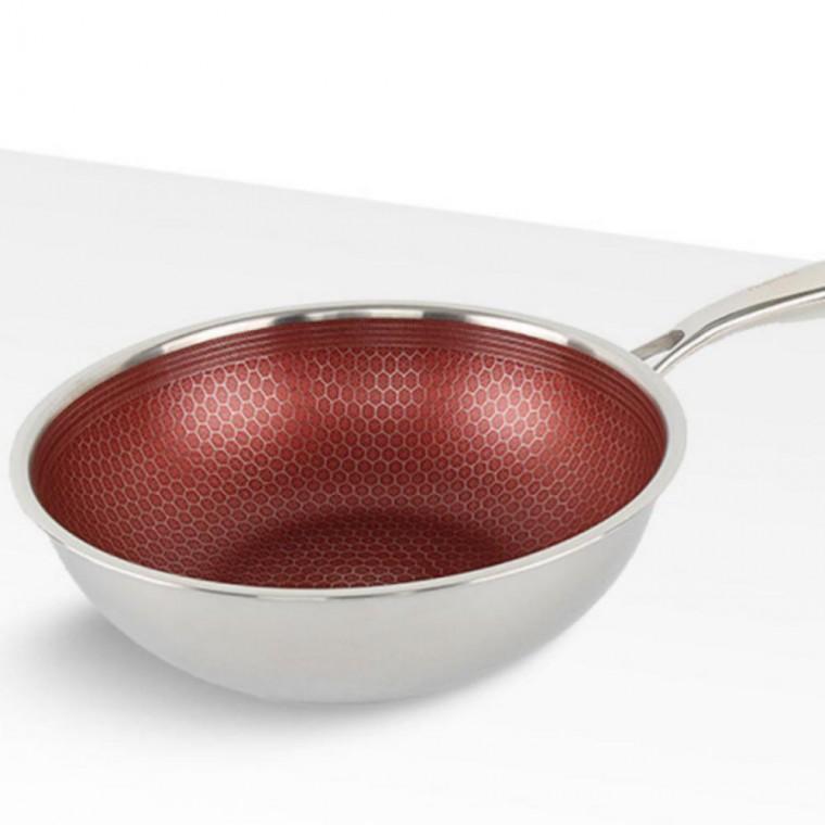 인덕션 궁중팬 통3중 IH 24cm 코팅 웍 팬 볶음팬