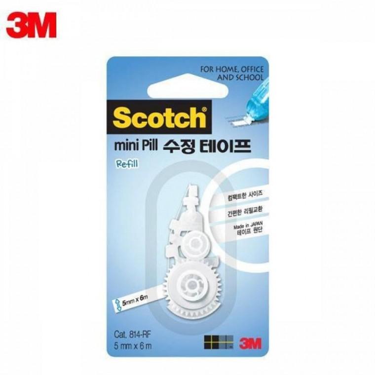3M 스카치 미니필 수정테이프 리필 (5mm x6M) 펜타입 화이트