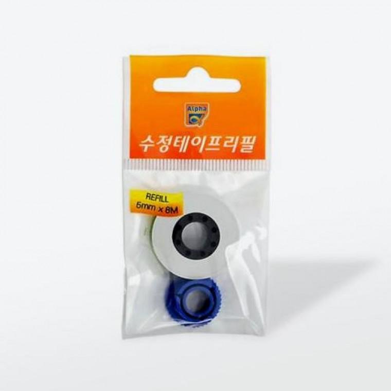 알파 수정테이프 리필 ACT-1158R (5mmx8M) 2147290펜타입 화이트