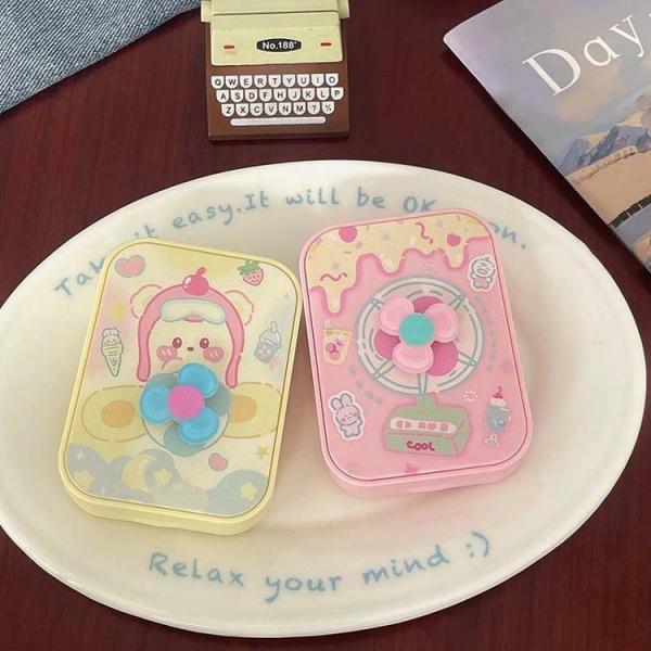 빙글빙글 렌즈케이스 스피너 선풍기 렌즈통 렌즈 보관함