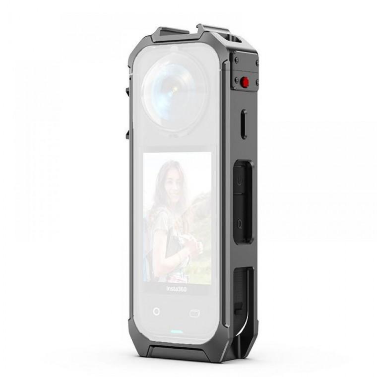 Insta360 X5 전용 멀티 유틸리티 메탈 프레임 케이스 콜드슈 1/4 충격방지 스크래치 예방