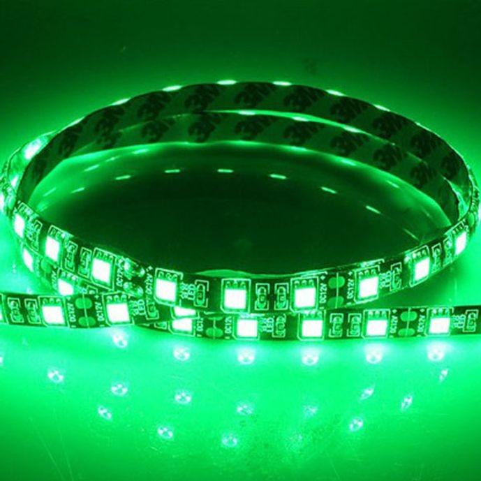 플렉시블 LED바 자동차 튜닝 LED 조명 그린 24V 10cm