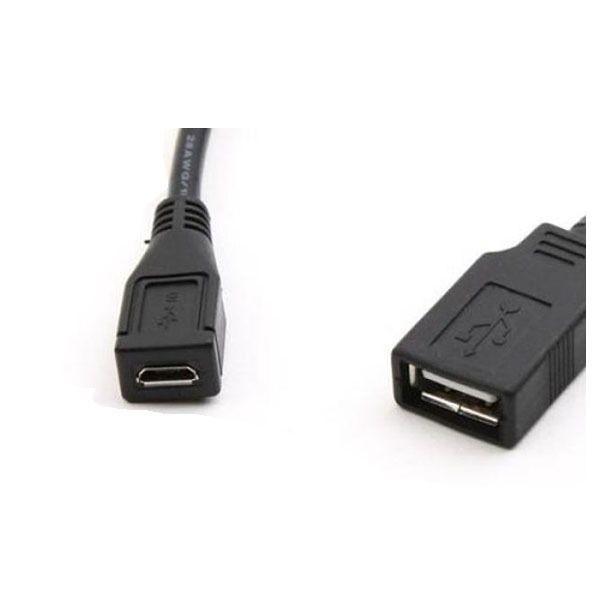 USB 케이블 마이크로(F) USB AF 확장 케이블 30CM