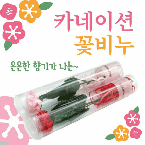 카네이션 [카네이션비누꽃(원통형)] 카네이션꽃 카네이션꽃비누 장미꽃 어버이날 스승의날 로즈데이