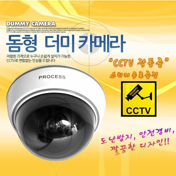모형돔카메라-LED 화이/진짜보다 더 진짜같은 모형돔CCTV/방범 보안용