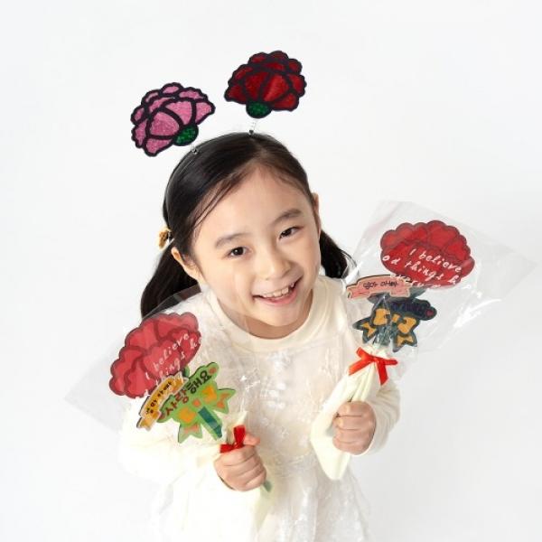 포일아트 머리띠 (카네이션, 꽃 대신 제가 왔어요)