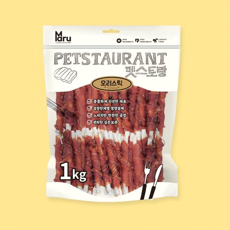 마루 펫스토랑 오리스틱 실중량 1kg