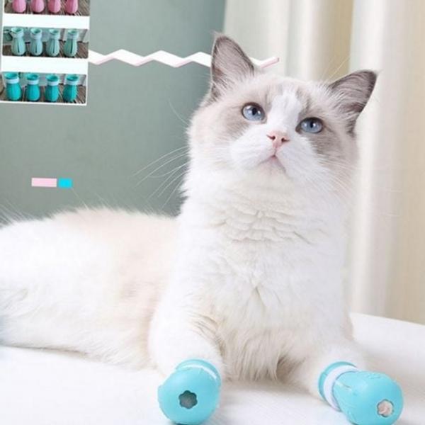 애완 고양이 샤워 신발 미용 고양이 목욕 신발 커버 용품