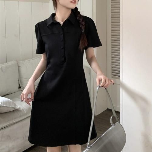 캐주얼원피스 카라원피스 카라넥 스트링 원피스 LL-D107