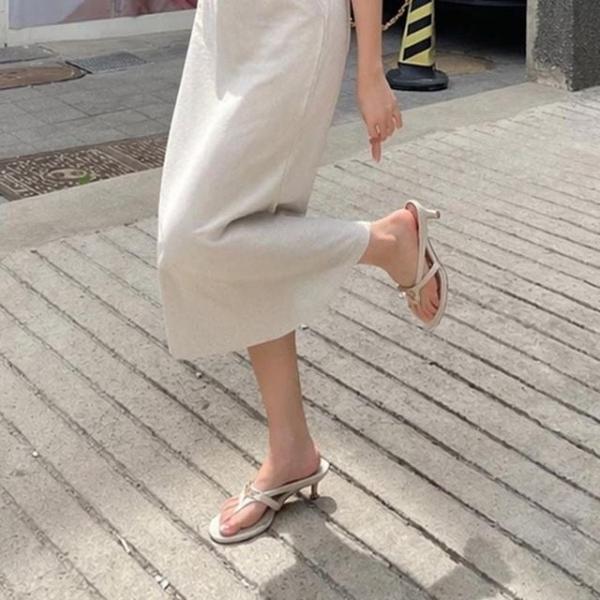 슈즈 봄 가을신상 뮬슬리퍼 힐 여름샌들 여자끈샌들