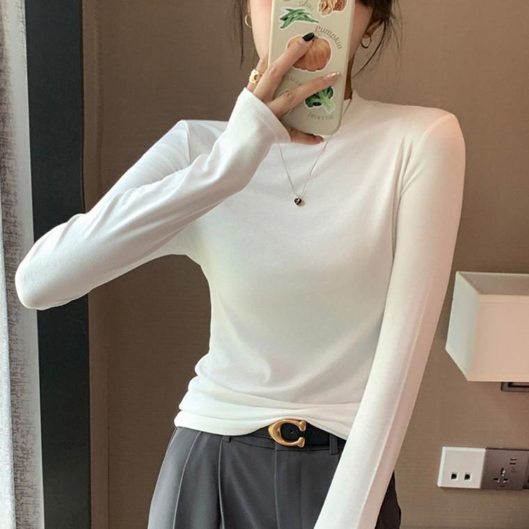 모달티셔츠 여자기본티 여성긴팔티 레이어드 이너티 UC-0170