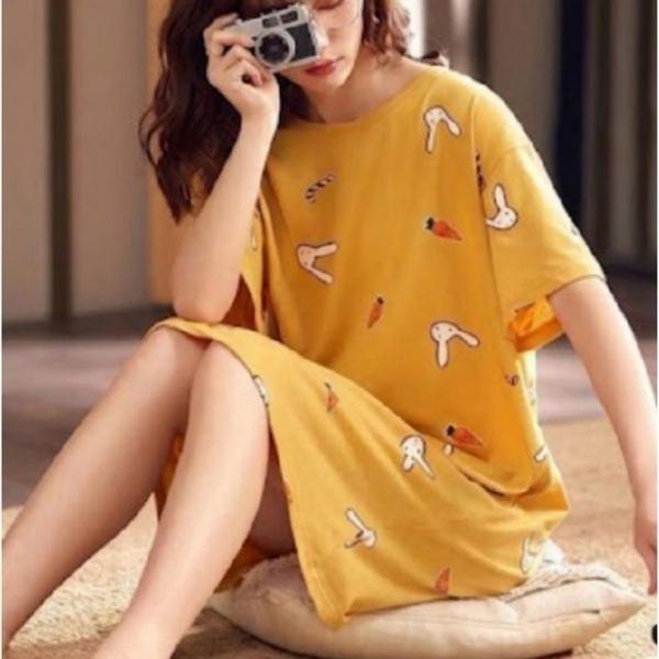 good 여름잠옷 반팔 원피스잠옷 여성 홈웨어 파자마 여자