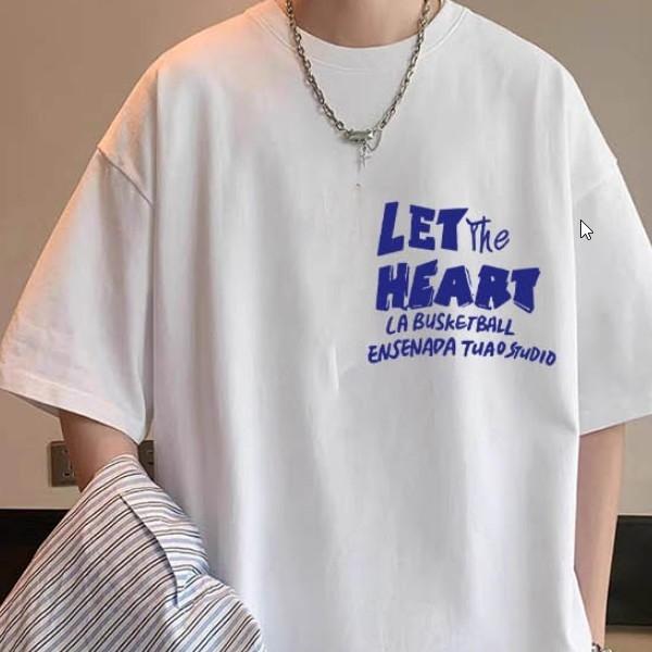 오버핏 프린팅 로고 캐주얼 데일리 여름 내추럴 트렌디 체형커버 남친룩 스트릿 레터링 그래픽
