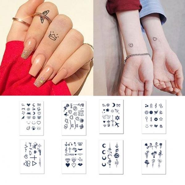 반영구 바디 헤나 도안 스티커 레터링 타투 여름