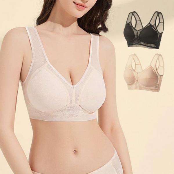 플라워 망사햄 여성 인견 스포츠브라 여자 여름속옷