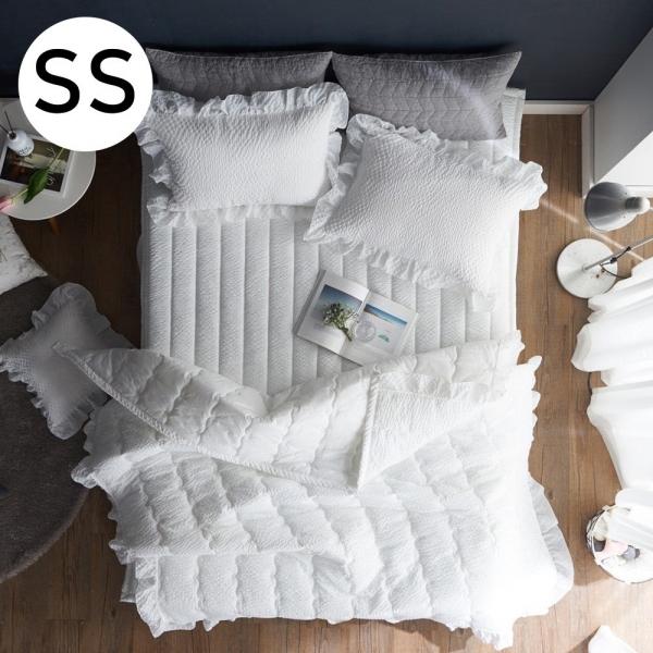 해피니 퓨어프릴 아사 여름 올데이 이불 패드세트 슈퍼싱글 SS (화이트) (베개솜 별매)