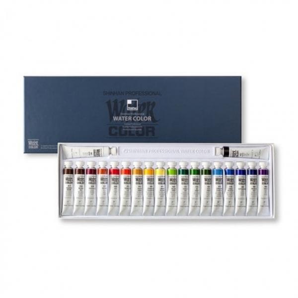 신한 미술 화방 전문가 수채화 물감 12ml Tube 20색 세트 튜브형
