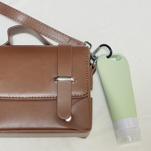 고리형실리콘공병 크림통 휴대용샴푸통 튜브용기 90ml