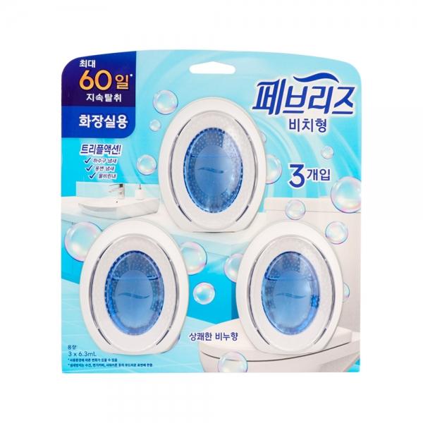 비치형 화장실용 상쾌한비누향 3입 탈취제