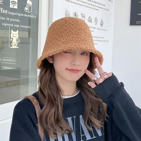 라도나 뽀글이 따뜻한 벙거지 버킷햇