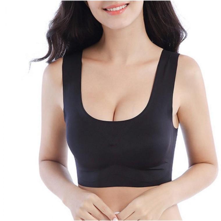 3색 1개 U넥 노와이어 심리스 입는브라 패드브라 스포츠브라 브라탑 이너