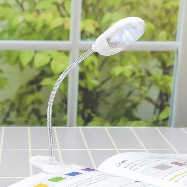 2구 LED 헤드캡 집게 독서등