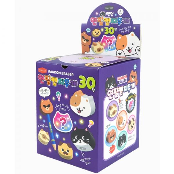 랜덤연필캡지우개30탄 60개 E-2 랜덤발송
