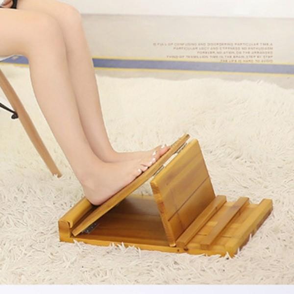 종아리 원목 스트레칭 보드 미끄럼방지 대나무 하체 몸풀기 발바닥 지압기 경사대