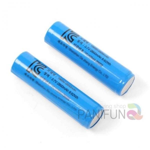 2600mAh 리튬이온 충전지 2p 스몰캡 리튬이온배터리 충전용건전지 리튬배터리 고데기배터리 장난감배터리