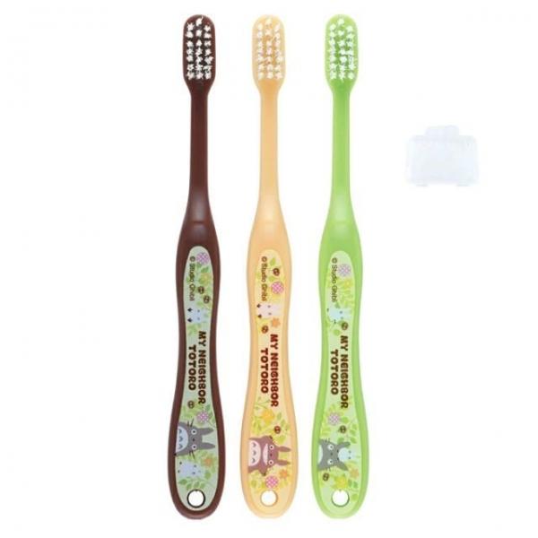 토토로 어린이용 칫솔 3p 세트(캡 포함) 사무용품
